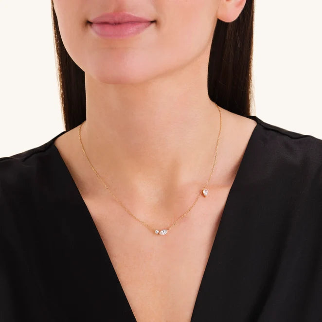 Rosefield Mixed Crystals Necklace JNMSG J1306