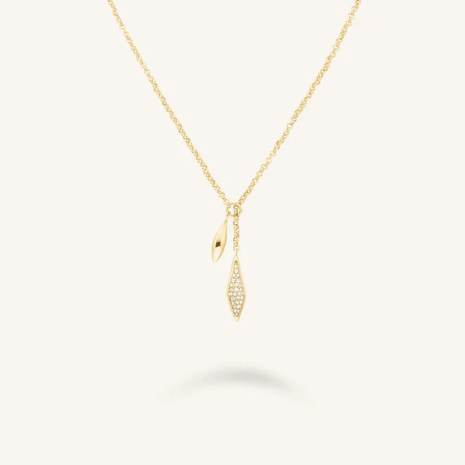 Rosefield Pavé Lariat Necklace JNPLG J1233