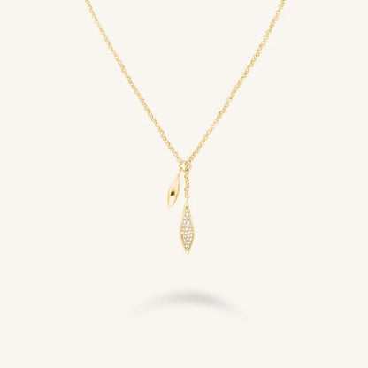 Rosefield Pavé Lariat Necklace JNPLG J1233