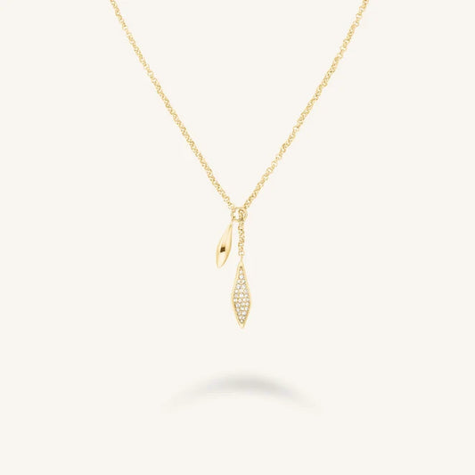 Rosefield Pavé Lariat Necklace JNPLG J1233