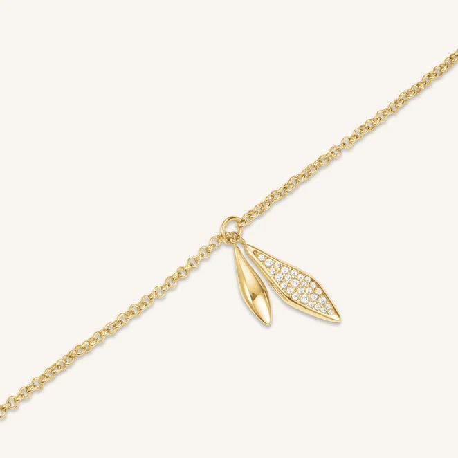 Rosefield Pavé Lariat Necklace JNPLG J1233