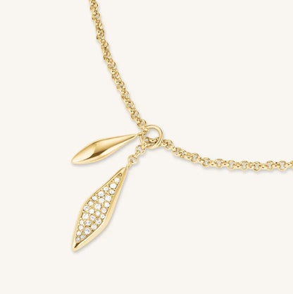 Rosefield Pavé Lariat Necklace JNPLG J1233