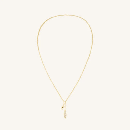 Rosefield Pavé Lariat Necklace JNPLG J1233