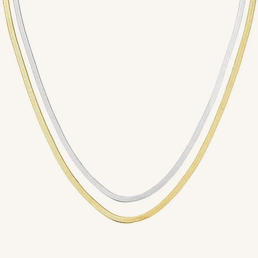 Rosefield Duo Snake Necklace JNSCD J676