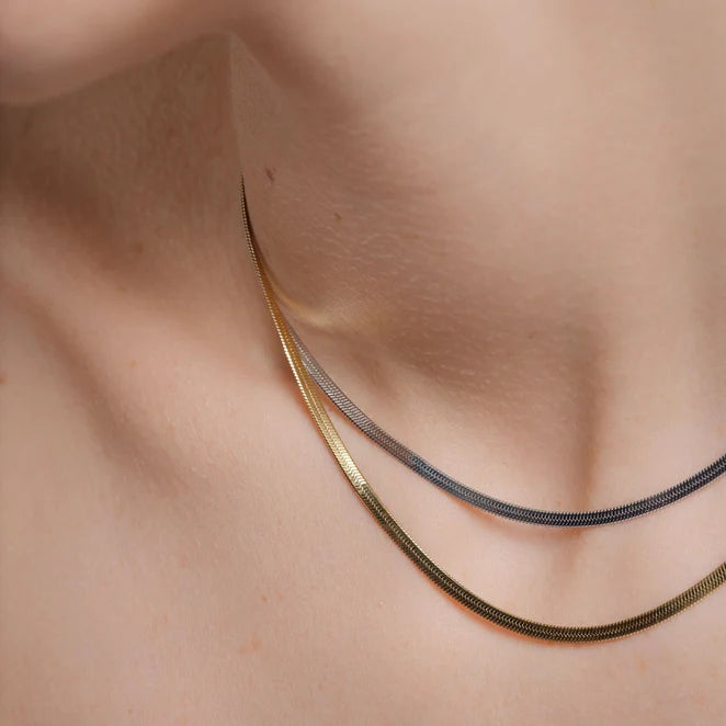Rosefield Duo Snake Necklace JNSCD J676