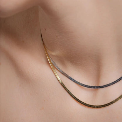 Rosefield Duo Snake Necklace JNSCD J676