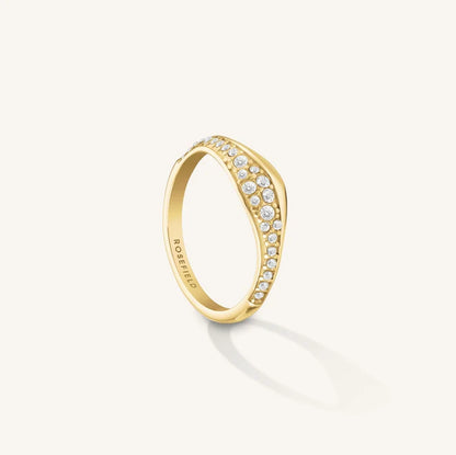 Rosefield Pavé Wave Ring JRPW52G J1266