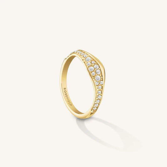 Rosefield Pavé Wave Ring JRPW52G J1266