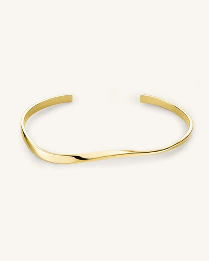 Rosefield Twisted Gold Bangle JTWBG J075