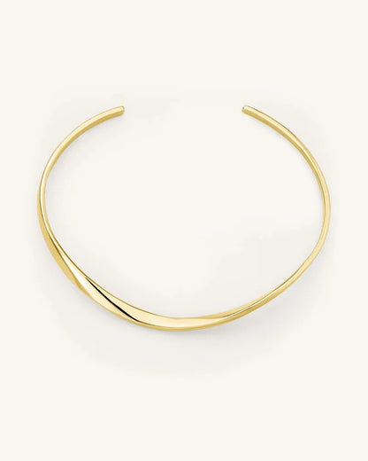 Rosefield Twisted Gold Bangle JTWBG J075