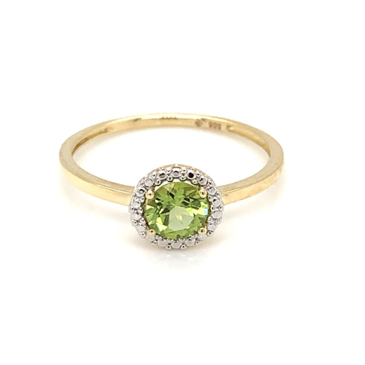 14ct Gold Peridot Ring GRX272