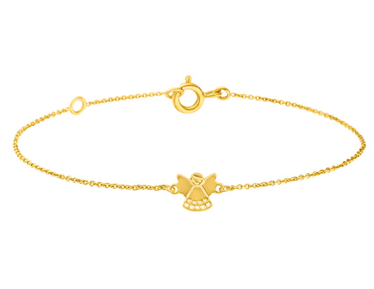 9ct Gold Child's Angel Bracelet GB463