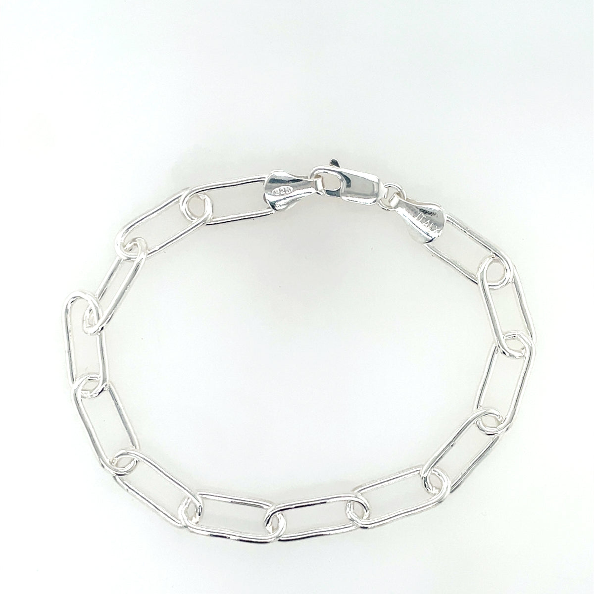 Sterling Silver Long Link Bracelet KZ140SB