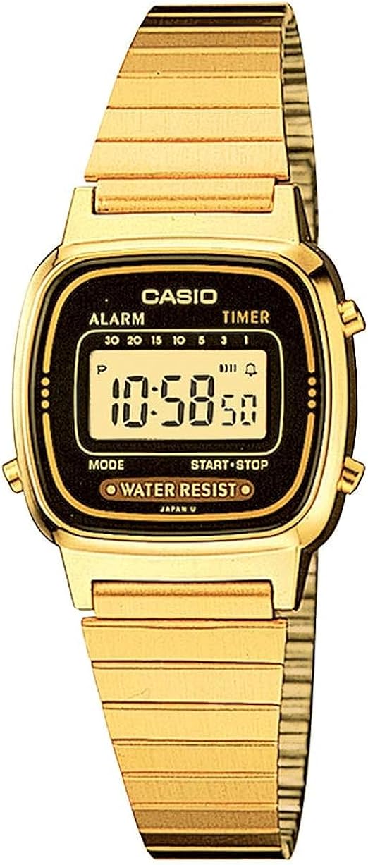 Casio Vintage Gold Women's Digital Watch LA670WEGA-1EF