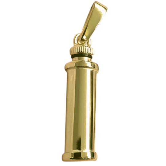 9ct Gold Tube Memorial Ashes Container