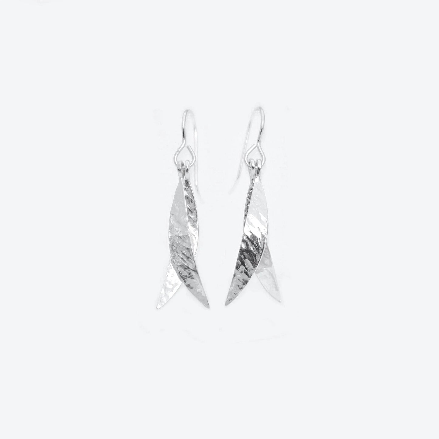 Martina Hamilton Leaf Sterling Silver Double Drop Earrings LFBB1