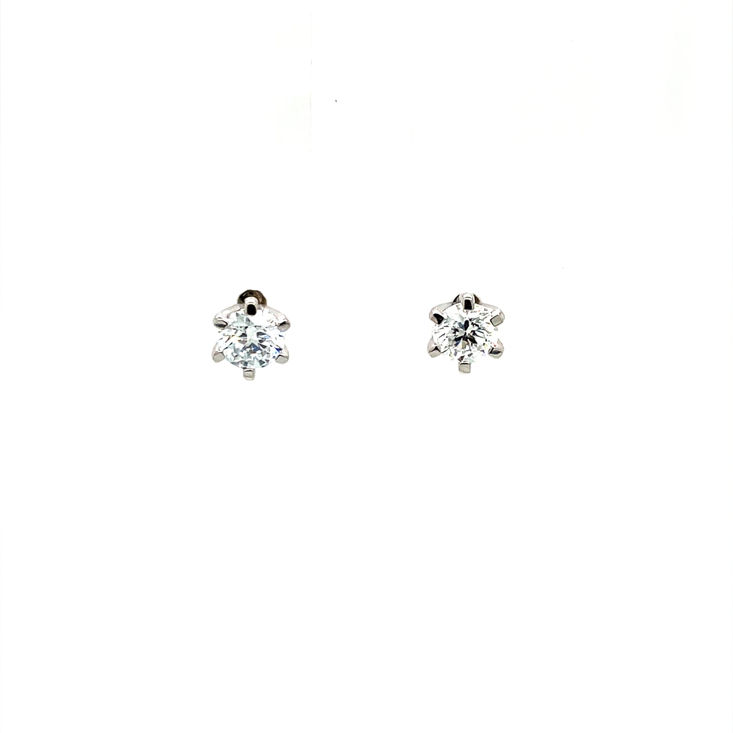 9ct White Gold Lab Grown 1.00ct Diamond Stud Earrings DE123