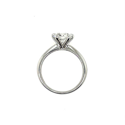 9ct White Gold Lab Grown 1.50ct Round Brilliant Diamond Ring Z242