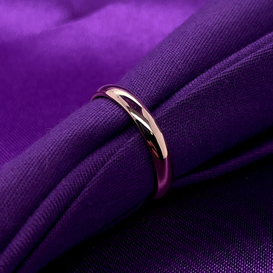 9ct Gold Ladies 3mm Court Wedding Ring GW388