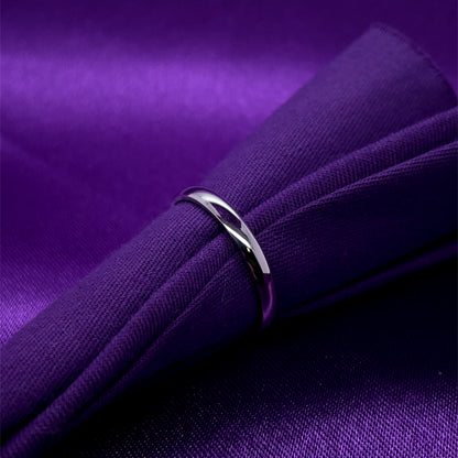 9ct White Gold 2.5mm Court Wedding Band GW392