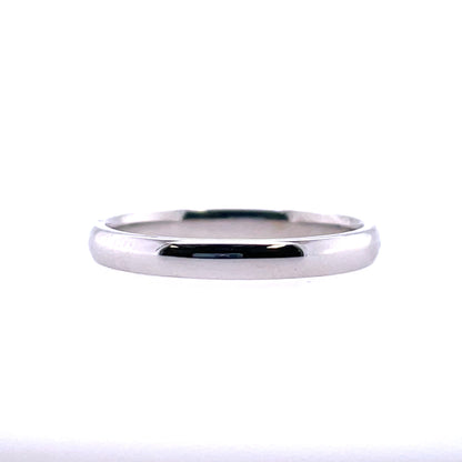 9ct White Gold 2.5mm Court Wedding Band GW392