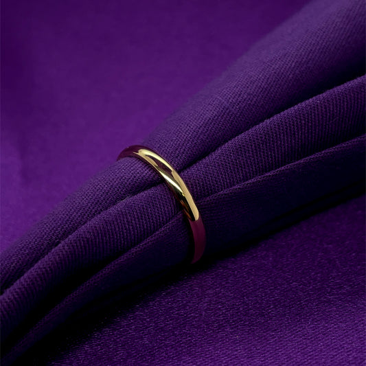 18ct Gold 2mm Court Wedding Band EW142