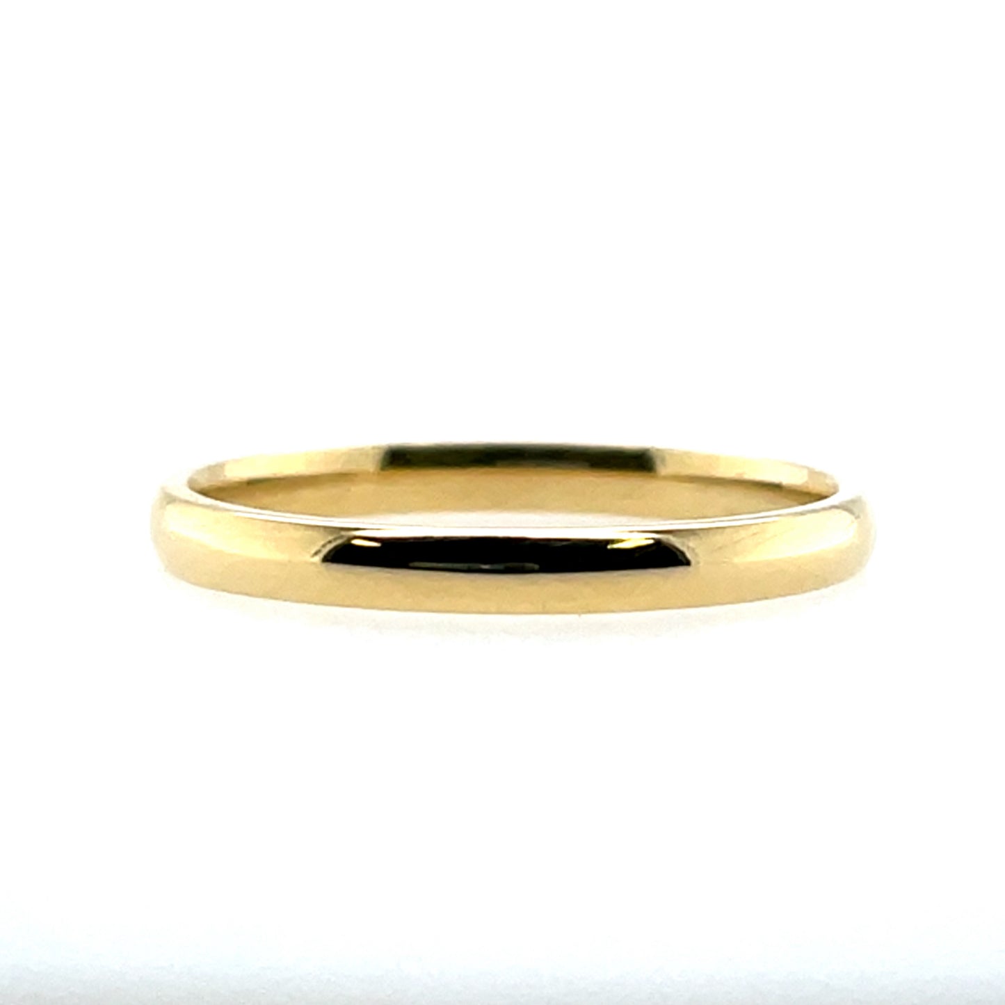18ct Gold 2mm Court Wedding Band EW142