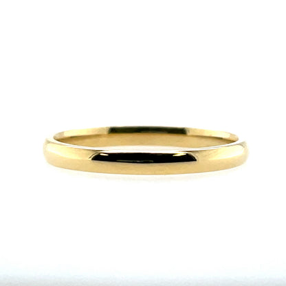 18ct Gold 2mm Court Wedding Band EW142