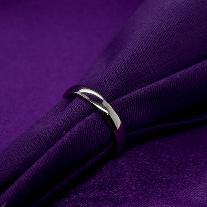 Platinum 3mm Court Wedding Band LWR63