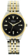 Telstar Men's Buda Two-tone Black Bracelet Watch M1070 BXK