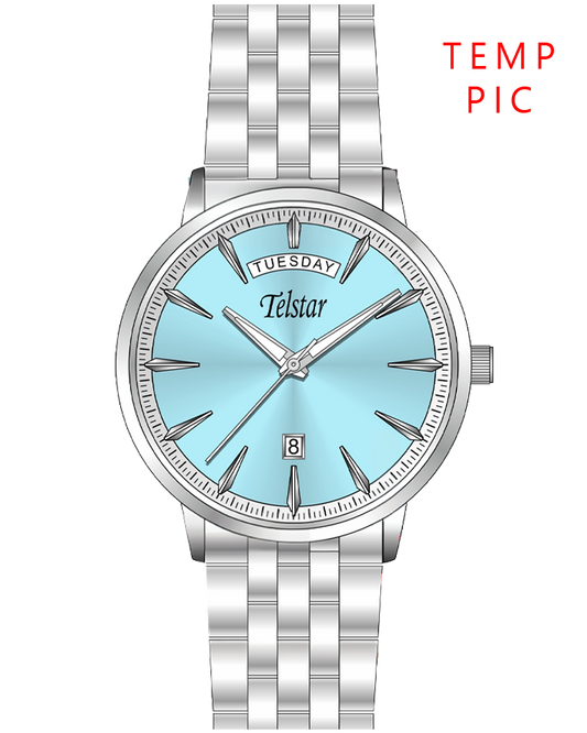 Telstar Men's Steel Turquoise Bracelet Watch M1072 BSL