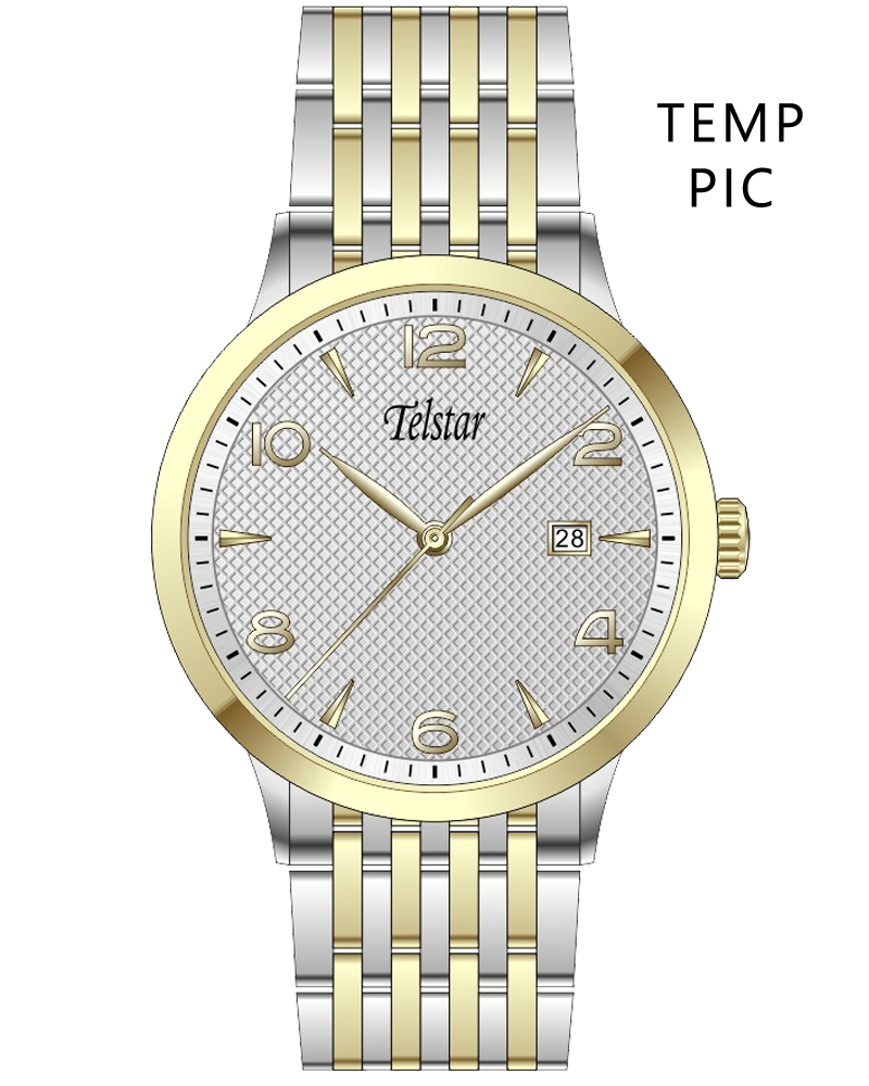 Telstar Men's Manhattan Two-tone Bracelet Watch M1078 BXS