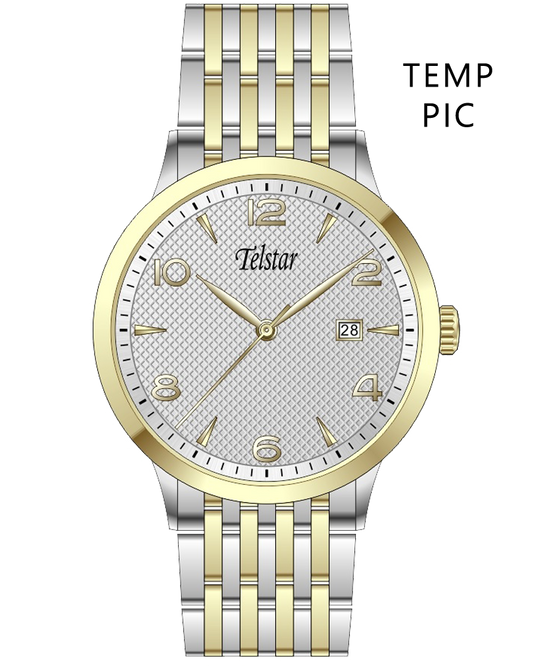 Telstar Men's Manhattan Two-tone Bracelet Watch M1078 BXS