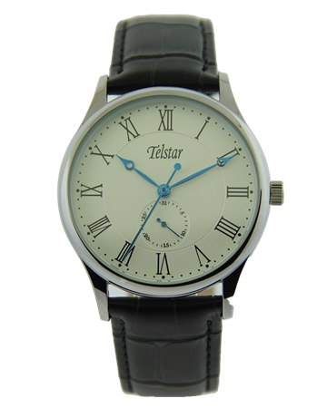 Telstar Men's Naples Quartz Black Strap Watch M1081 LSW