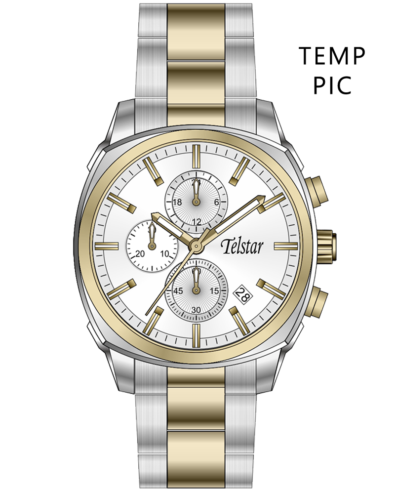 Telstar Men's Monza Chronograph Two-tone Bracelet Watch M3011 BXW