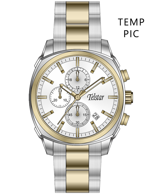 Telstar Men's Monza Chronograph Two-tone Bracelet Watch M3011 BXW