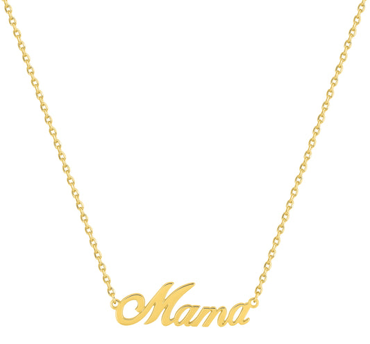Bijoux D'Or 18ct Gold-Plated Mama Necklace  MAMAPC