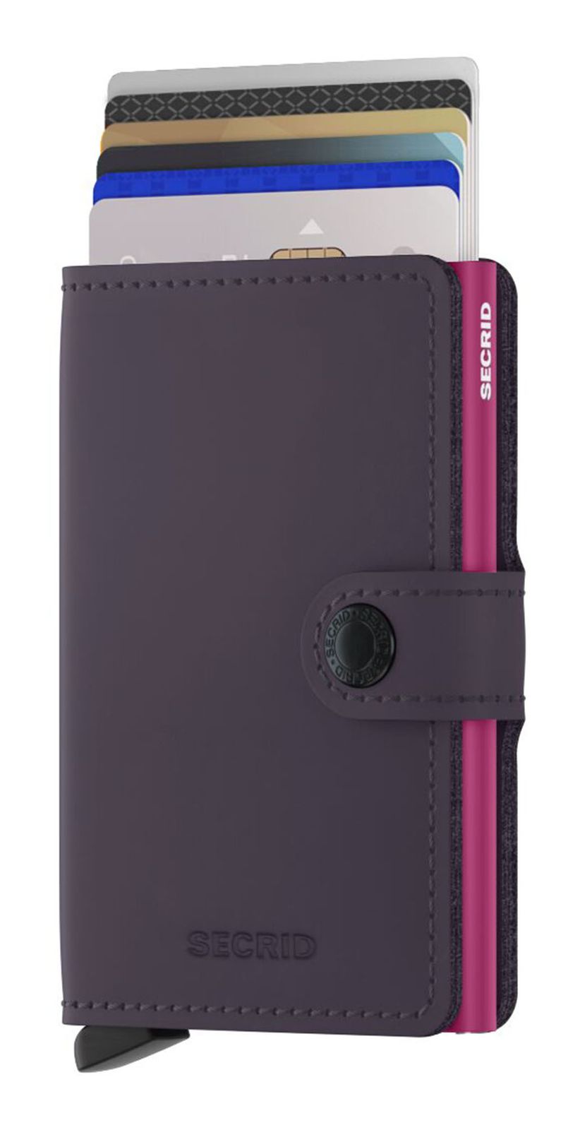 Secrid Miniwallet Matte Dark Purple Fuchsia