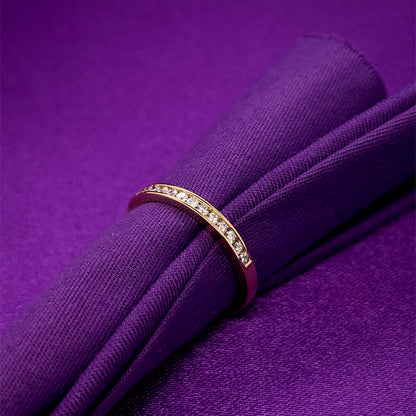 9ct Gold Classic Diamond Channel-set Band 0.22ct X152