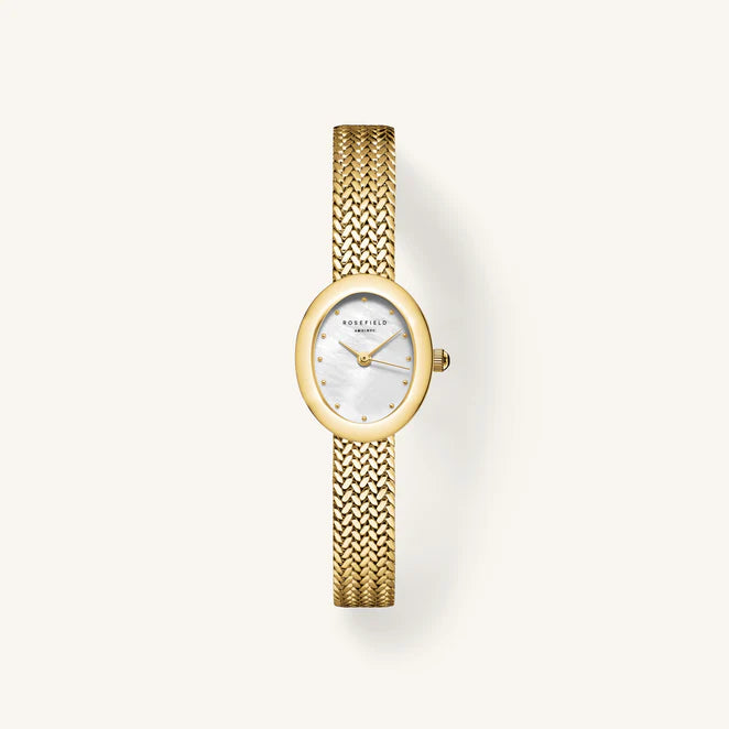 Rosefield Mini Oval Gold Watch MWGMG-M02