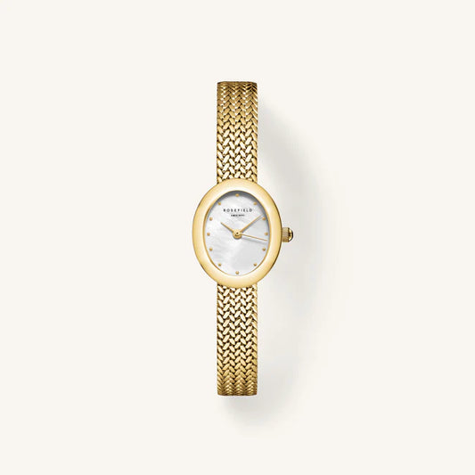 Rosefield Mini Oval Gold Watch MWGMG-M02