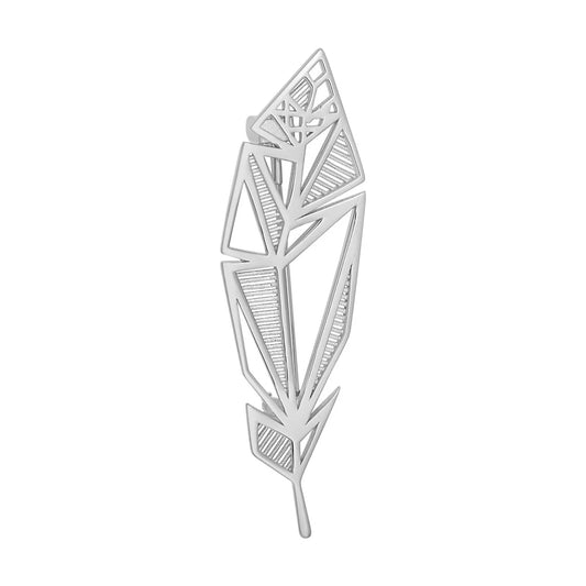 Sterling Silver Filagree 3D Rose Brooch N1002