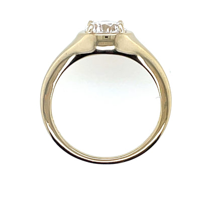 Gold Plated Silver CZ Signet Ring N2133