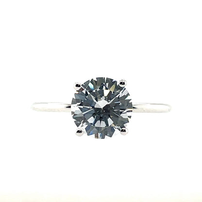 Sterling Silver CZ Solitaire Ring N2166