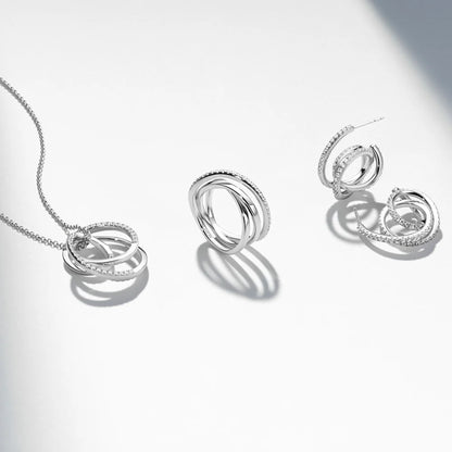 SIF JAKOBS Necklace Spirale SJ-N2590-CZ