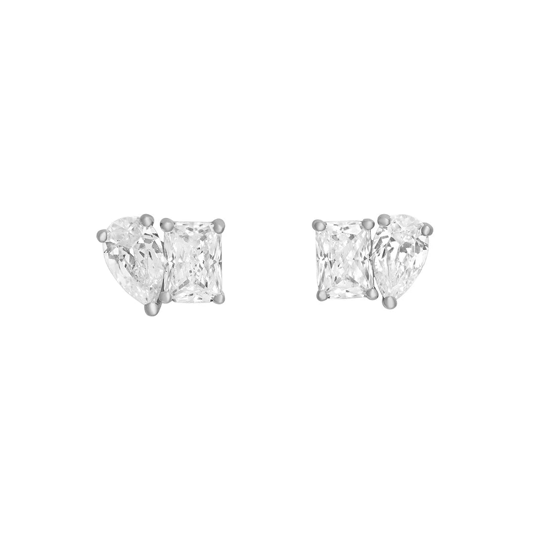 Silver Amante Stud Earrings N3828