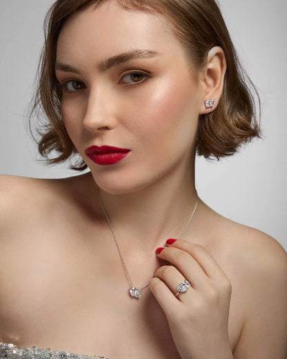 Silver Amante Necklace N4637