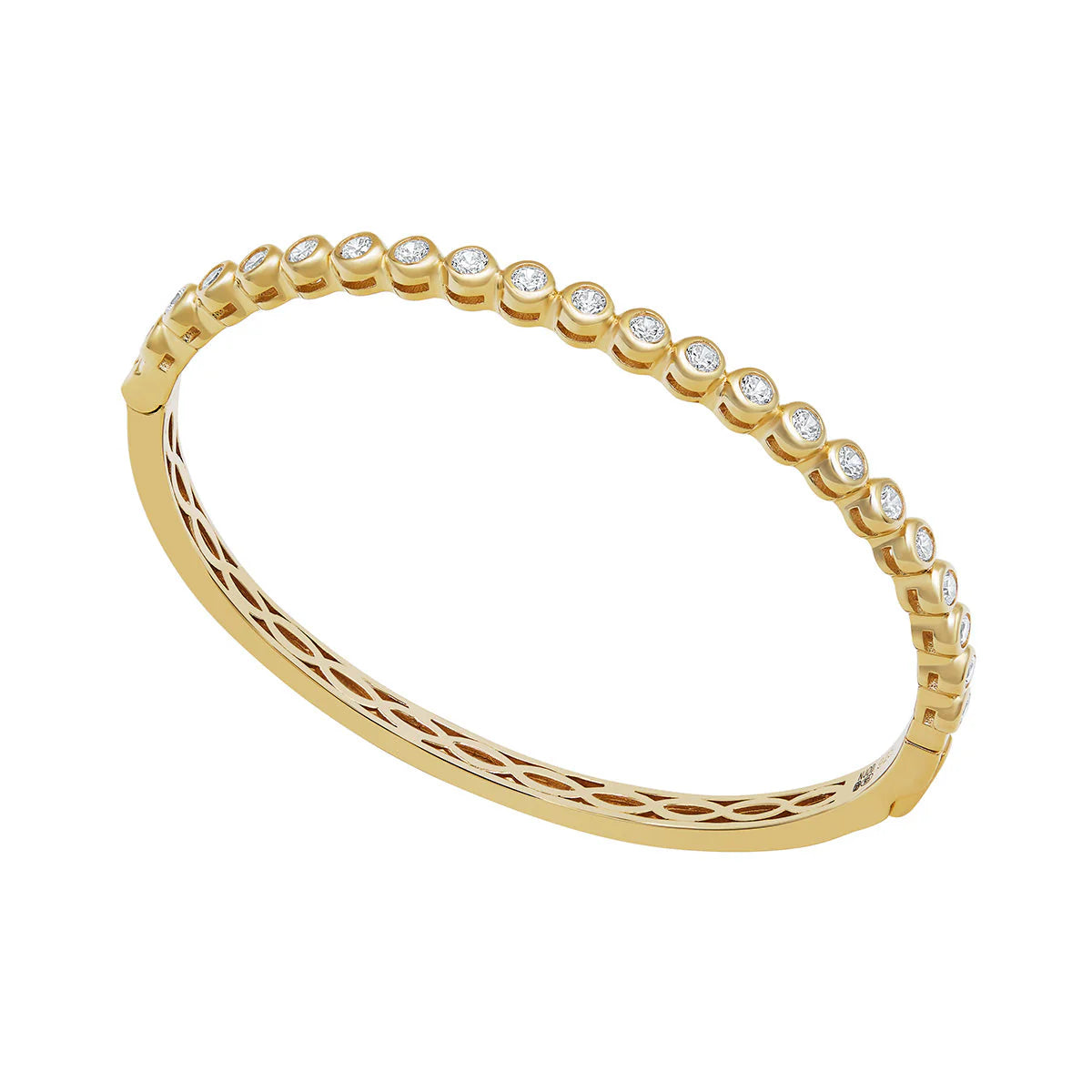 GOLD PLATED CZ RUBOVER BANGLE N5056