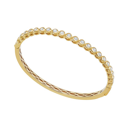 GOLD PLATED CZ RUBOVER BANGLE N5056