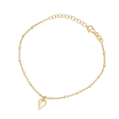 Gold Plated Heart Drop Bracelet N8177
